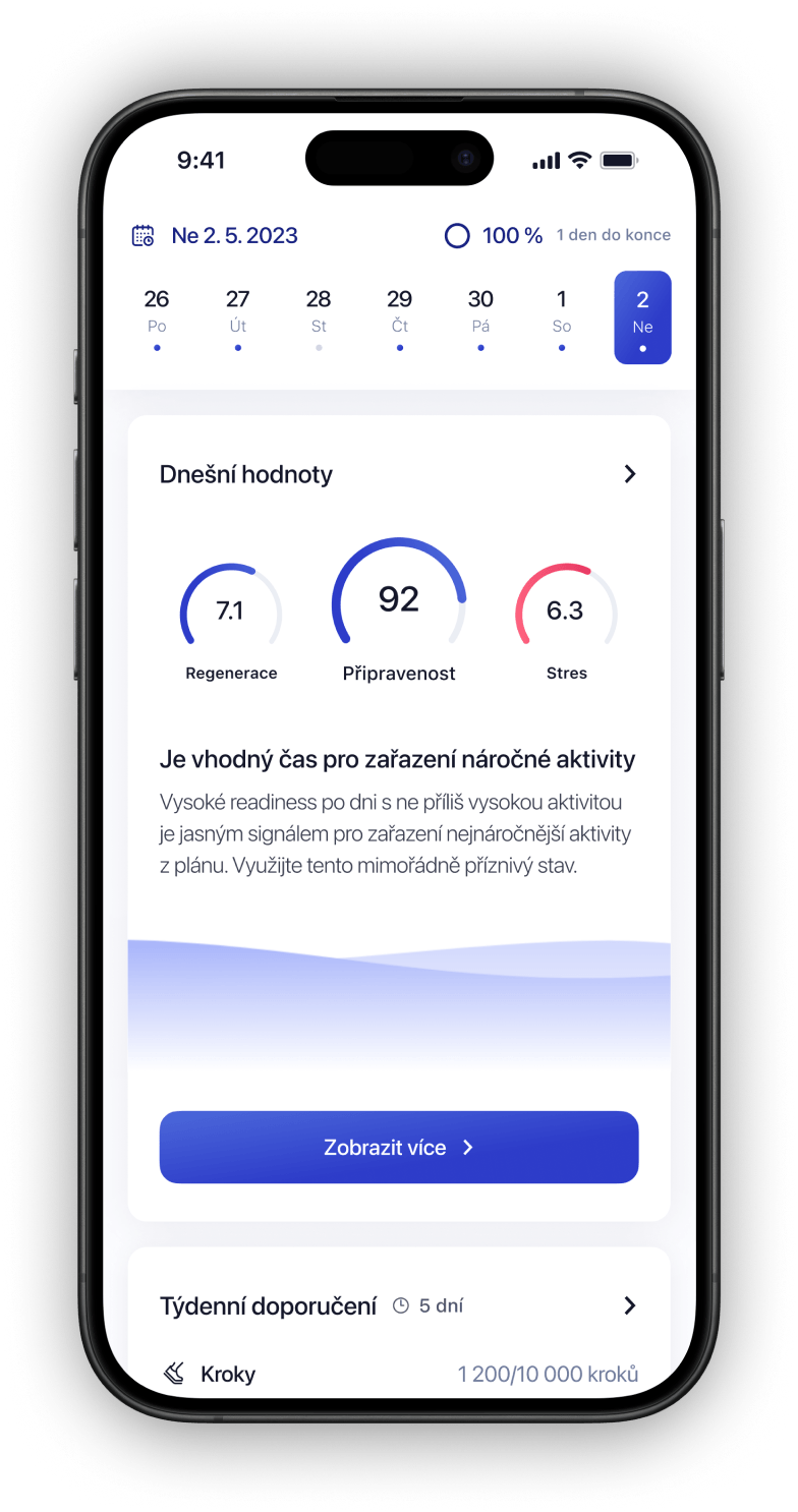Phone with elonga app open